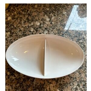 Interpace Franciscan Whitestone Tray Dish with two sides Japan